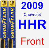 Front Wiper Blade Pack for 2009 Chevrolet HHR - Premium