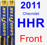 Front Wiper Blade Pack for 2011 Chevrolet HHR - Premium