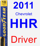 Driver Wiper Blade for 2011 Chevrolet HHR - Premium