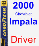 Driver Wiper Blade for 2000 Chevrolet Impala - Premium