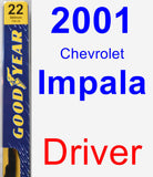 Driver Wiper Blade for 2001 Chevrolet Impala - Premium