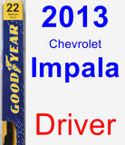 Driver Wiper Blade for 2013 Chevrolet Impala - Premium