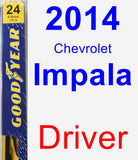 Driver Wiper Blade for 2014 Chevrolet Impala - Premium