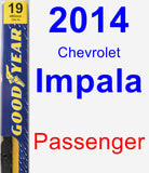 Passenger Wiper Blade for 2014 Chevrolet Impala - Premium