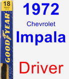 Driver Wiper Blade for 1972 Chevrolet Impala - Premium