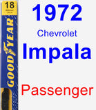 Passenger Wiper Blade for 1972 Chevrolet Impala - Premium