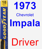 Driver Wiper Blade for 1973 Chevrolet Impala - Premium