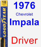 Driver Wiper Blade for 1976 Chevrolet Impala - Premium