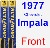 Front Wiper Blade Pack for 1977 Chevrolet Impala - Premium