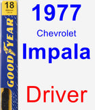 Driver Wiper Blade for 1977 Chevrolet Impala - Premium