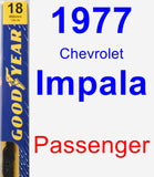 Passenger Wiper Blade for 1977 Chevrolet Impala - Premium