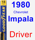 Driver Wiper Blade for 1980 Chevrolet Impala - Premium