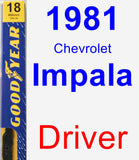 Driver Wiper Blade for 1981 Chevrolet Impala - Premium