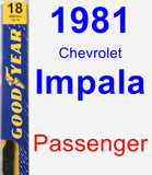 Passenger Wiper Blade for 1981 Chevrolet Impala - Premium