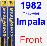 Front Wiper Blade Pack for 1982 Chevrolet Impala - Premium