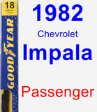 Passenger Wiper Blade for 1982 Chevrolet Impala - Premium