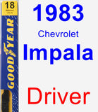 Driver Wiper Blade for 1983 Chevrolet Impala - Premium