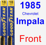 Front Wiper Blade Pack for 1985 Chevrolet Impala - Premium