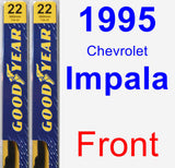 Front Wiper Blade Pack for 1995 Chevrolet Impala - Premium