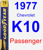 Passenger Wiper Blade for 1977 Chevrolet K10 - Premium