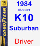 Driver Wiper Blade for 1984 Chevrolet K10 Suburban - Premium