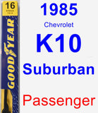 Passenger Wiper Blade for 1985 Chevrolet K10 Suburban - Premium