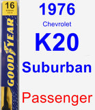 Passenger Wiper Blade for 1976 Chevrolet K20 Suburban - Premium