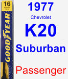 Passenger Wiper Blade for 1977 Chevrolet K20 Suburban - Premium