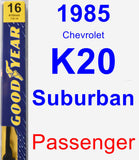Passenger Wiper Blade for 1985 Chevrolet K20 Suburban - Premium