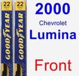 Front Wiper Blade Pack for 2000 Chevrolet Lumina - Premium