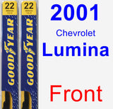 Front Wiper Blade Pack for 2001 Chevrolet Lumina - Premium