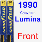 Front Wiper Blade Pack for 1990 Chevrolet Lumina - Premium