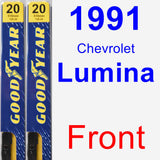 Front Wiper Blade Pack for 1991 Chevrolet Lumina - Premium