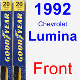 Front Wiper Blade Pack for 1992 Chevrolet Lumina - Premium