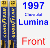 Front Wiper Blade Pack for 1997 Chevrolet Lumina - Premium