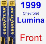 Front Wiper Blade Pack for 1999 Chevrolet Lumina - Premium