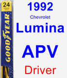 Driver Wiper Blade for 1992 Chevrolet Lumina APV - Premium