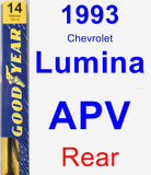 Rear Wiper Blade for 1993 Chevrolet Lumina APV - Premium