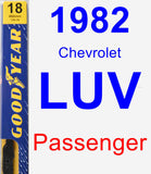 Passenger Wiper Blade for 1982 Chevrolet LUV - Premium