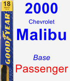 Passenger Wiper Blade for 2000 Chevrolet Malibu - Premium