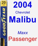 Passenger Wiper Blade for 2004 Chevrolet Malibu - Premium