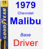 Driver Wiper Blade for 1979 Chevrolet Malibu - Premium