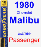 Passenger Wiper Blade for 1980 Chevrolet Malibu - Premium