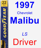 Driver Wiper Blade for 1997 Chevrolet Malibu - Premium