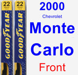 Front Wiper Blade Pack for 2000 Chevrolet Monte Carlo - Premium