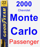 Passenger Wiper Blade for 2000 Chevrolet Monte Carlo - Premium