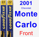 Front Wiper Blade Pack for 2001 Chevrolet Monte Carlo - Premium