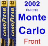 Front Wiper Blade Pack for 2002 Chevrolet Monte Carlo - Premium