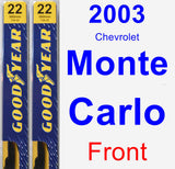 Front Wiper Blade Pack for 2003 Chevrolet Monte Carlo - Premium