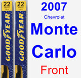 Front Wiper Blade Pack for 2007 Chevrolet Monte Carlo - Premium